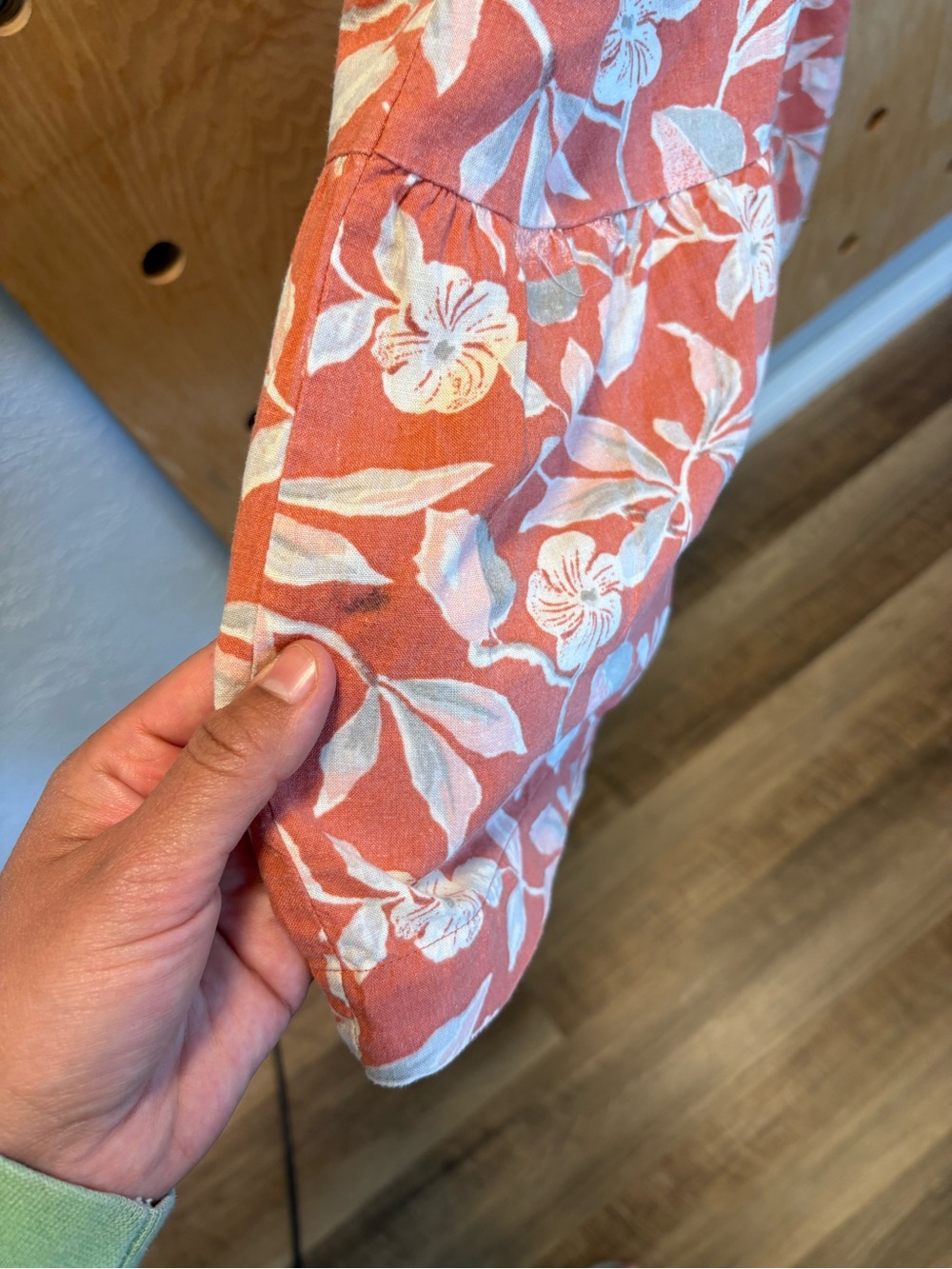 Faherty Rust Floral Ruffle Sundress - Picture 3 of 3